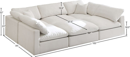Plush - 6 Piece Modular Sectional