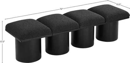 Pavilion - 4 Piece Modular Bench With Black Base