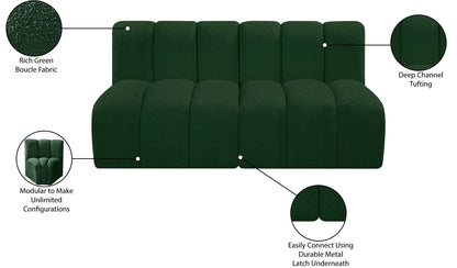 Arc - Boucle Fabric 2 Seats Modular Sofa