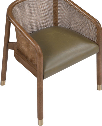 Sylvan - Vegan Leather Dining Chair (Set of 2) - Brown Frame