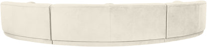 Avra - 177.5" Velvet Performance Fabric Upholstered Sectional
