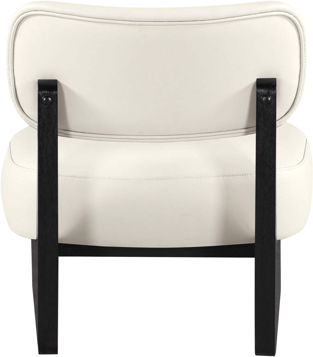 Vetra - Vegan Leather Upholstered Accent Chair With Black Base