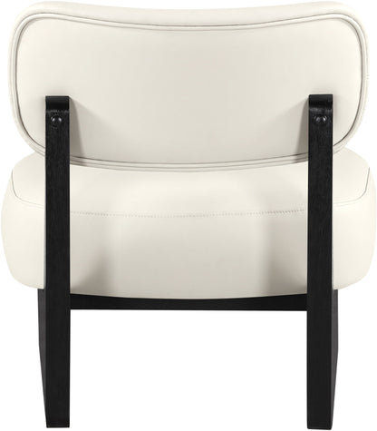 Vetra - Vegan Leather Upholstered Accent Chair With Black Base