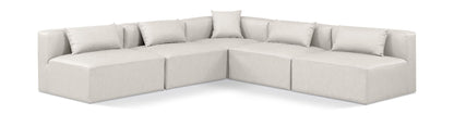 Cube - 5 Piece Modular Corner Armless Sectional