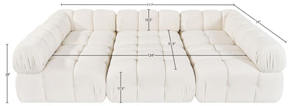 Orin - Velvet 6 Piece Modular Sectional
