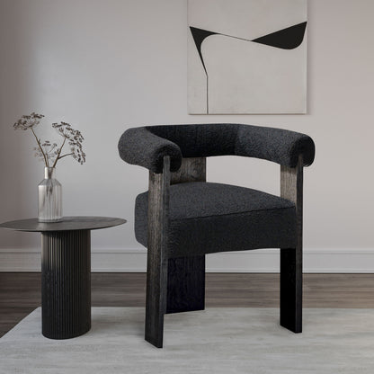 Barrel - Dining Chair - Black Legs
