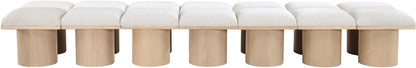 Pavilion - 14 Piece Modular Bench With Natural Base