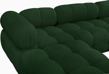 Ames - 7 Piece Boucle Fabric Modular L-Shaped Sectional