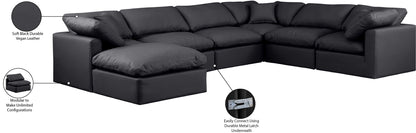 Indulge - Faux Leather 7 Piece Modular Sectional