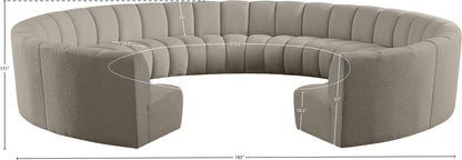 Infinity - 11 Piece Boucle Modular Sectional