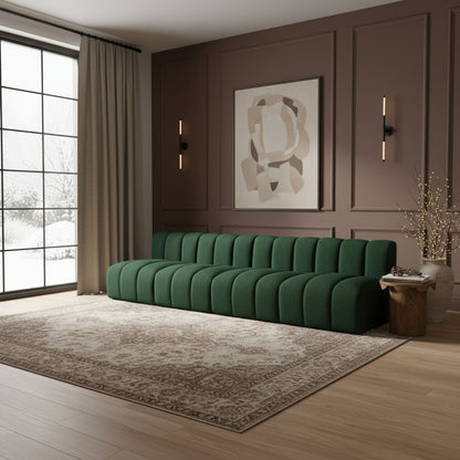 Arc - Boucle Fabric 4 Seats Modular Sofa