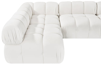 Orin - Velvet 5 Piece Modular Sectional
