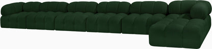 Ames - 7 Piece Boucle Fabric Modular L-Shaped Sectional