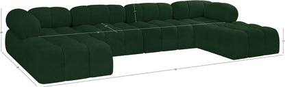 Ames - 6 Piece Fabric Modular U-Shaped Sectional
