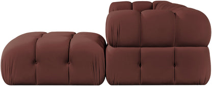 Orin - Velvet 4 Piece Modular Sectional With Chaise