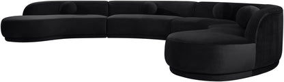 Avra - 189" Velvet Performance Fabric Upholstered Sectional