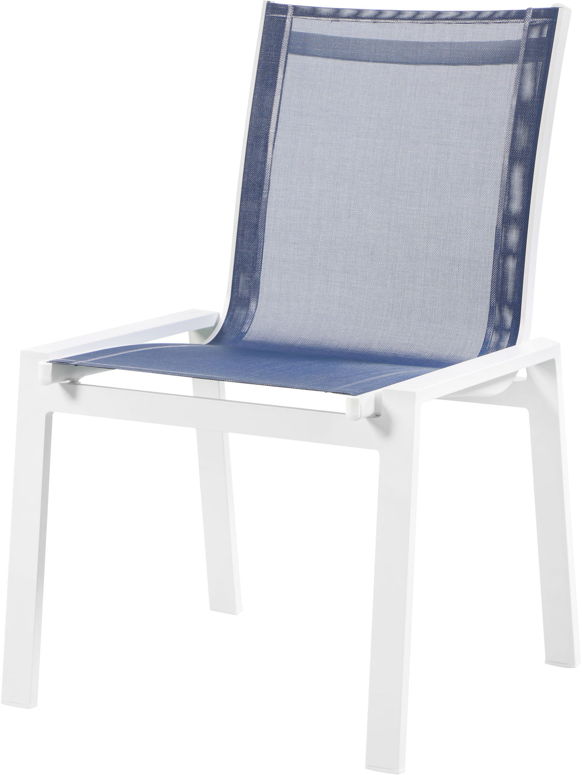 Nizuc - Outdoor Patio Dining Chair With White Frame (Set of 2)