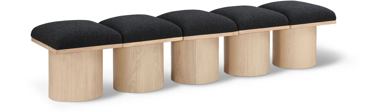 Pavilion - 5 Piece Modular Bench With Natural Base