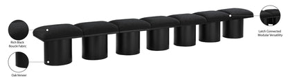 Pavilion - 7 Piece Modular Bench With Black Base
