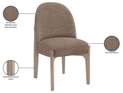 Torino - Upholstered Dining Chair With Brushed Natural Base (Set of 2)