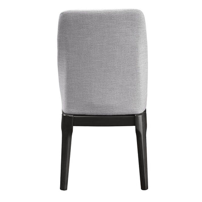 Madan - Side Chair (Set of 2) - Light Gray Linen & Gray Oak