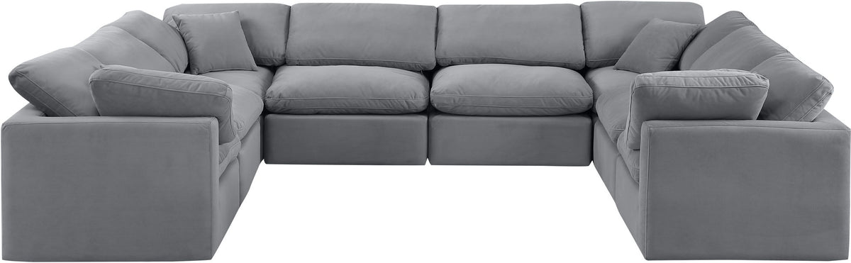 Indulge - Velvet 8 Piece Modular Sectional