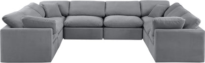 Indulge - Velvet 8 Piece Modular Sectional