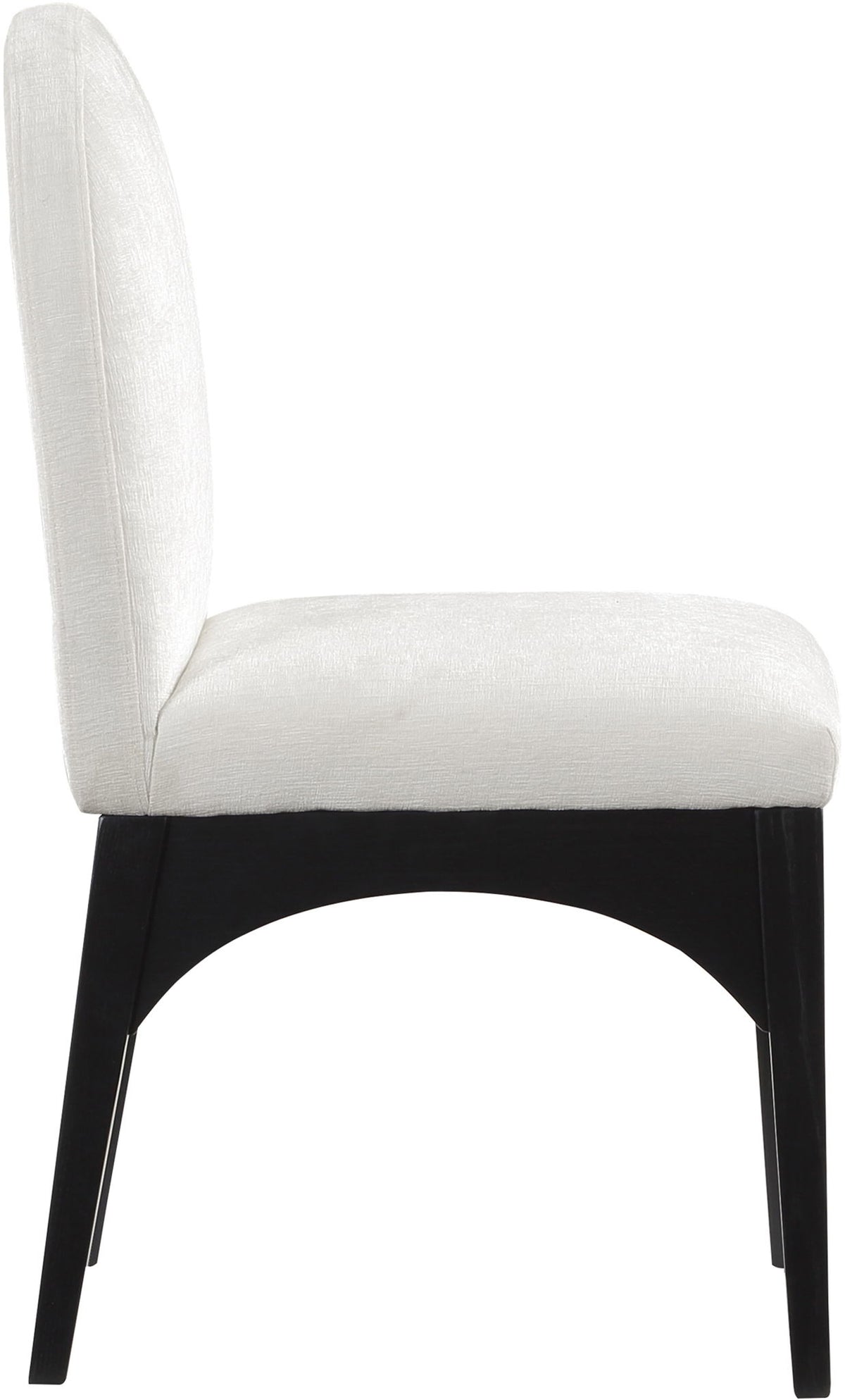Waldorf - Chenille Dining Side Chair With Black Legs