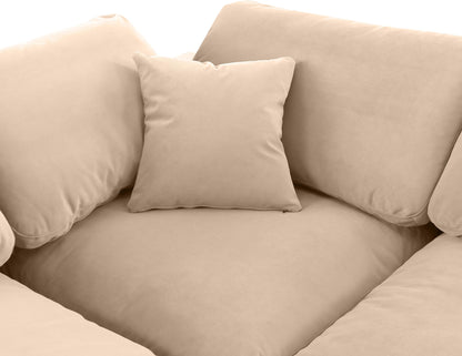 Comfy - 4 Piece Velvet Modular Sectional