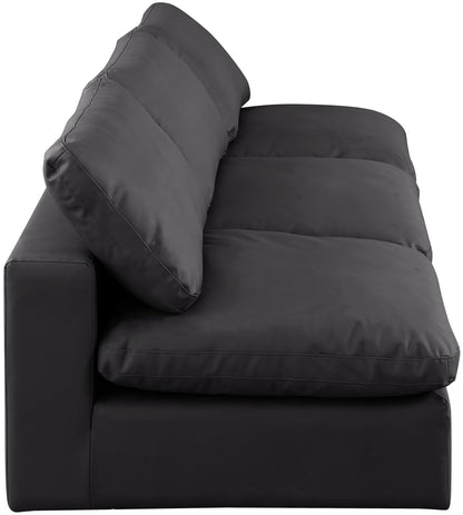 Comfy - Faux Leather Modular Armless Sofa 3 Seats