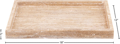 Barletta - Travertine Rectangular Tray - Natural