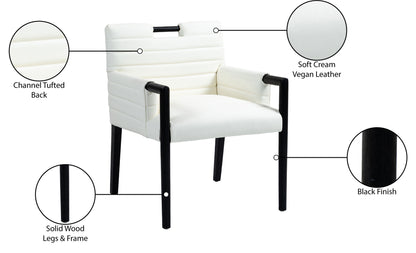 Aimee - Dining Arm Chair - Black Legs