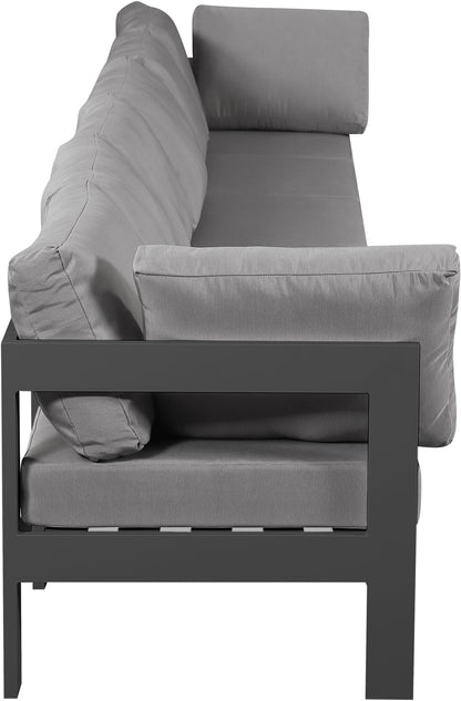 Nizuc - Outdoor Patio 6 Seat Modular Sofa With Gray Frame