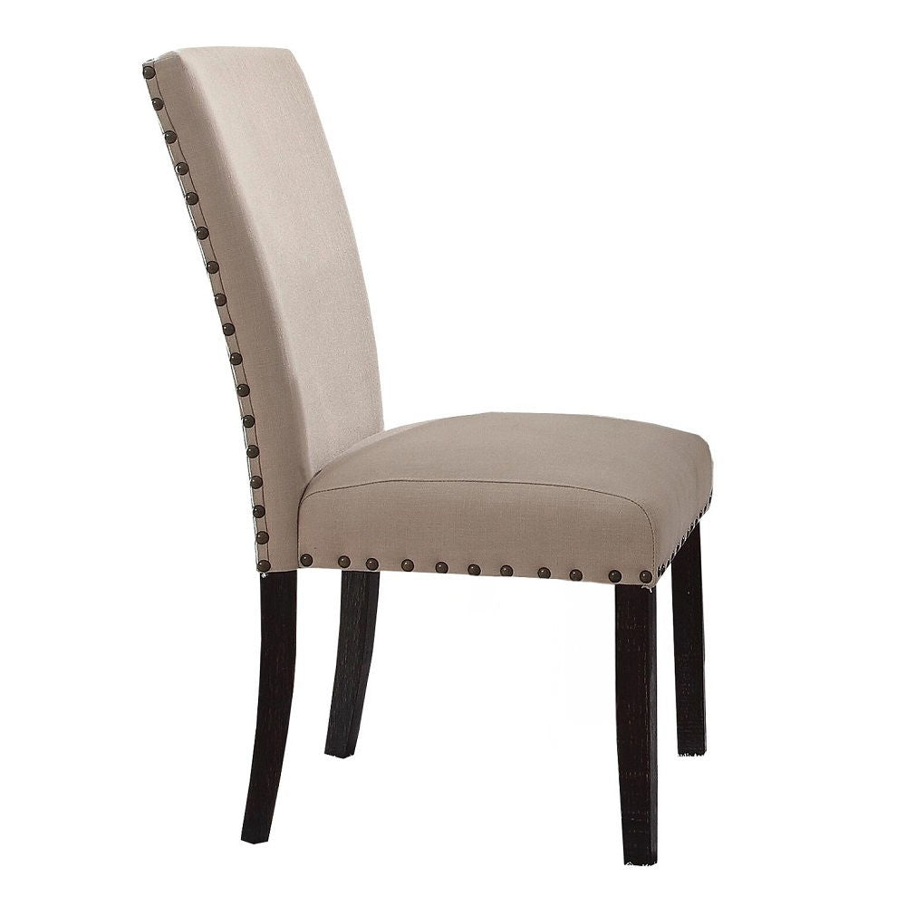 Nolan - Side Chair (Set of 2) - Linen & Salvage Dark Oak