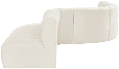 Arc - Velvet 8 Piece Curved Modular Sofa