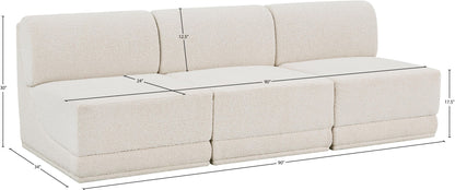 Ollie - 3 Seat Armless Modular Sofa