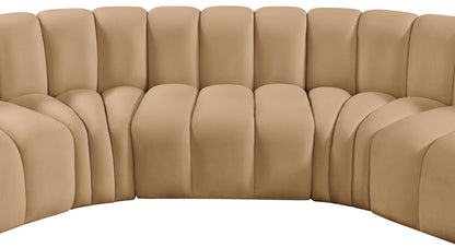Arc - Velvet 8 Piece U-Shaped Modular Sofa