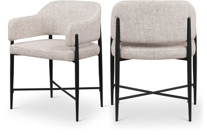 Dame - Fabric Upholstered Dining Chair (Set of 2)