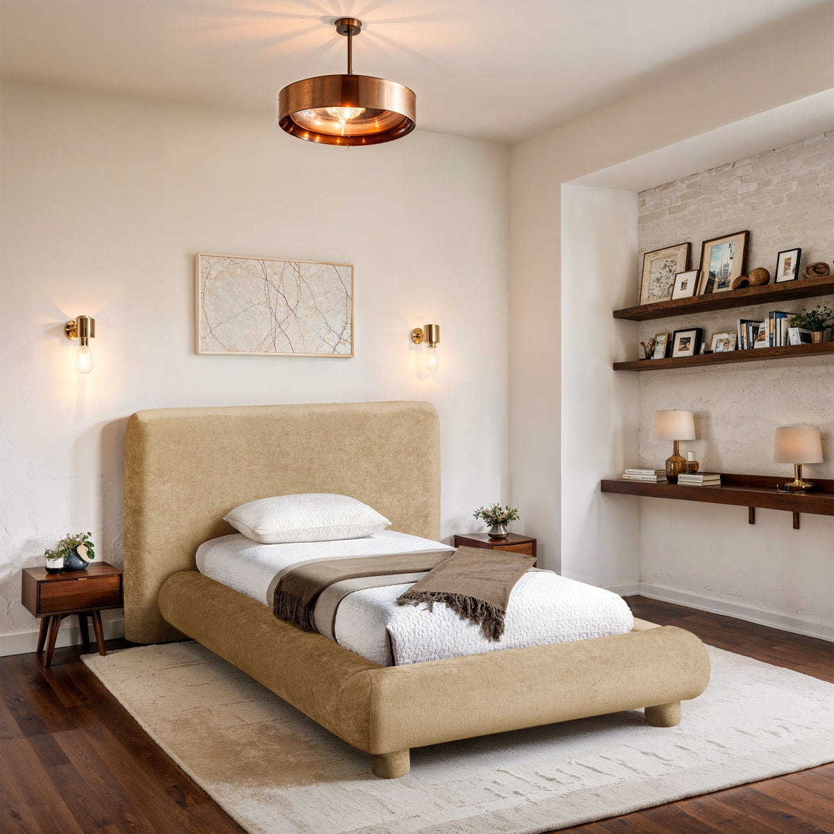 Blair - Chenille Upholstered Bed