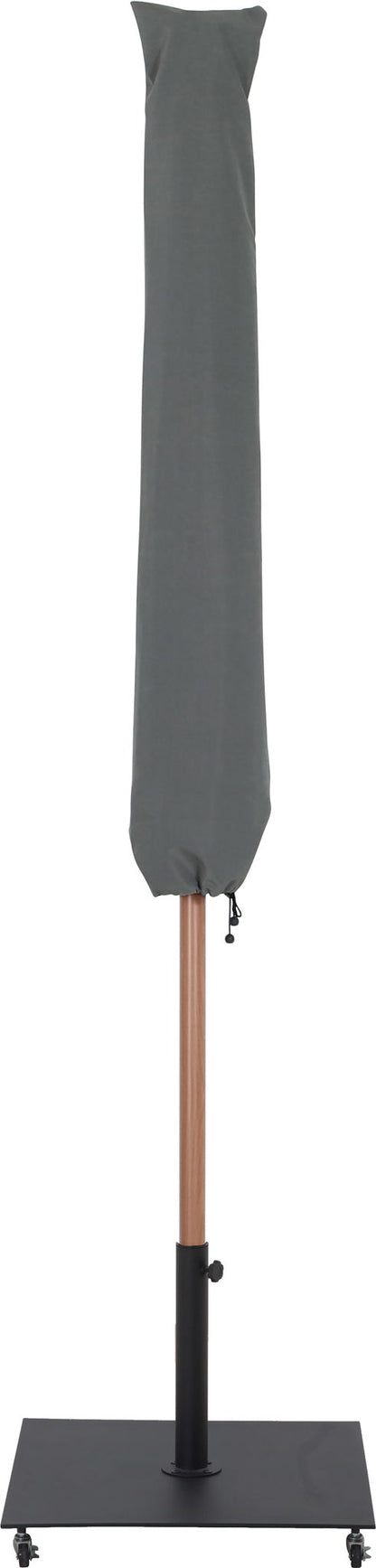 Amalfi - Aluminum Patio Umbrella - Black Base / Light Brown Pole