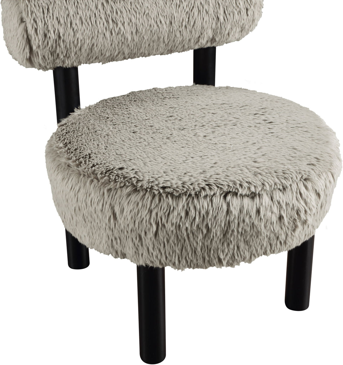 Ambre - Vegan Shearling Fabric Upholstered Accent Chair
