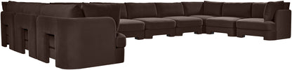 Hammond - Velvet Performance Fabric Upholstered 10 Piece Sectional