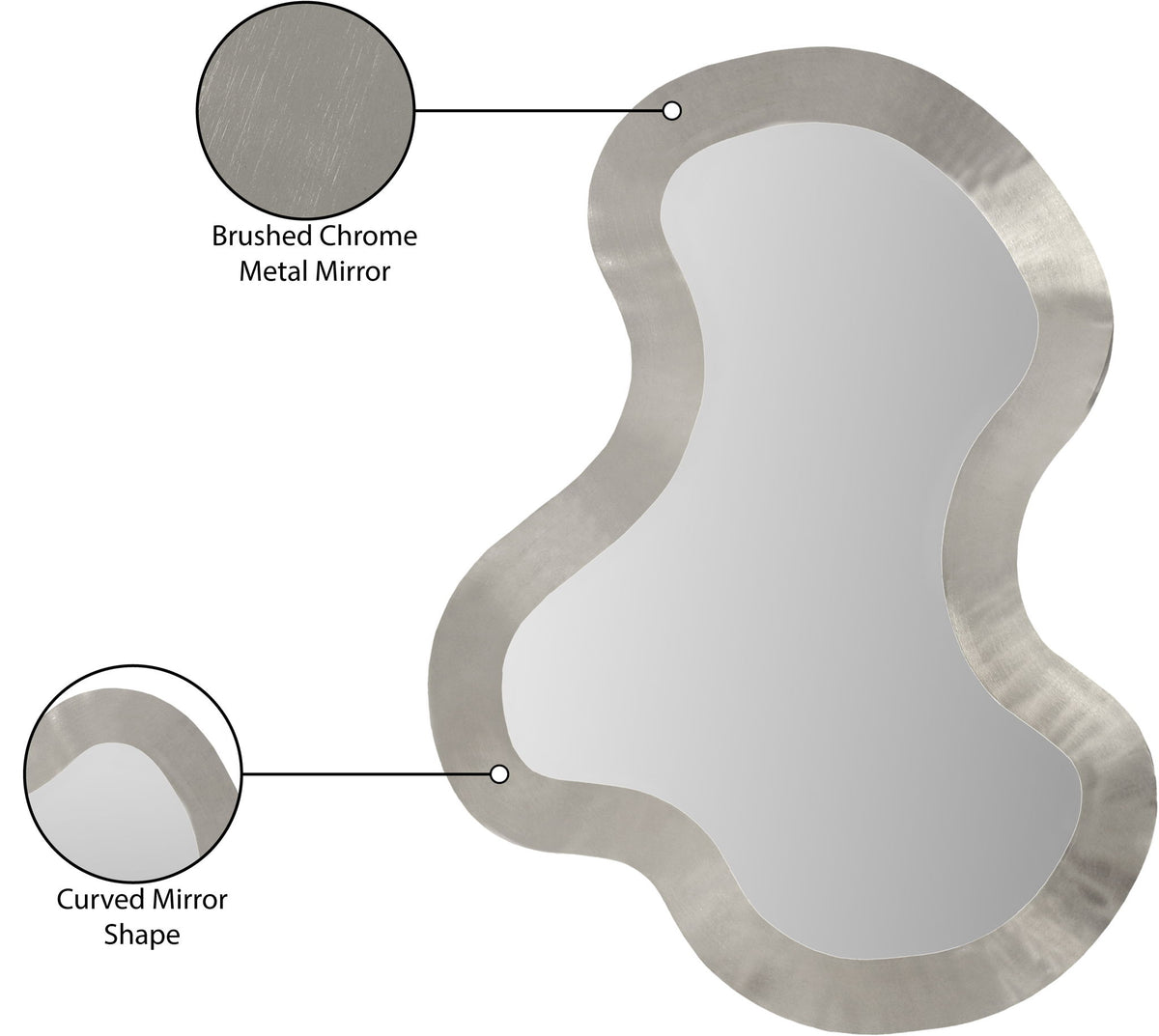 Oblique - Metal Frame Mirror