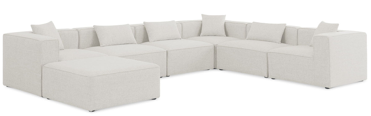 Cube - Linen 7 Piece Modular Sectional