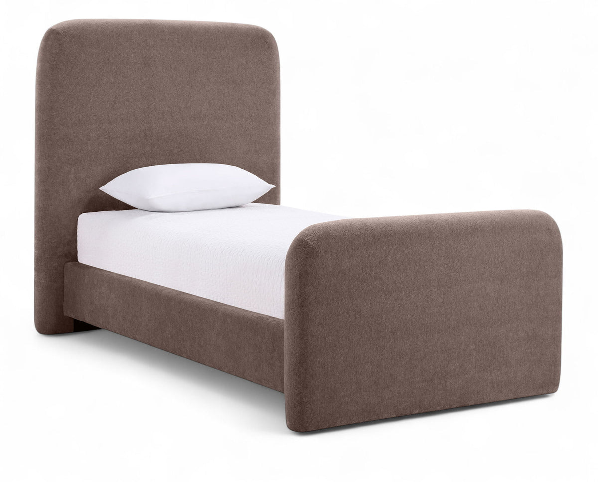 Fira - Chenille Fabric Upholstered Bed