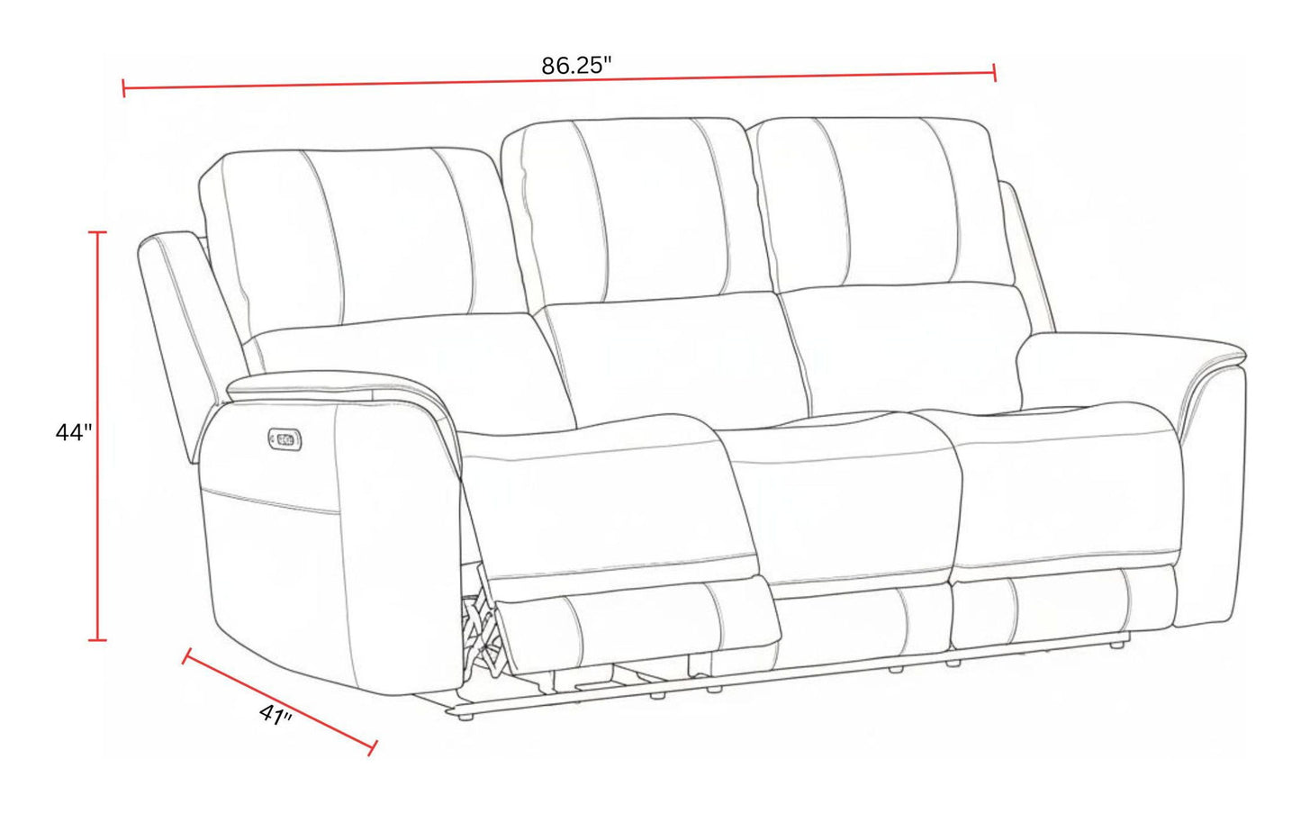 Easton - Zero Gravity Power Reclining Sofa P3