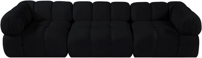 Orin - Velvet Performance Fabric Upholstered 3 Piece Modular Sofa
