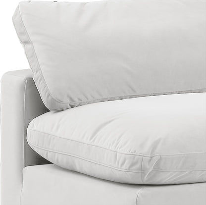 Comfy - 6 Piece Velvet Modular Armless Sectional