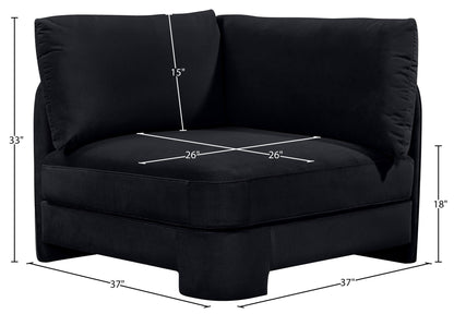 Hammond - Velvet Performance Fabric Upholstered Corner Chair
