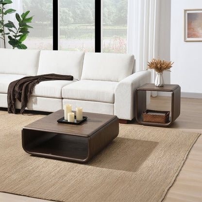 Lanza - Coffee Table - Dark Walnut